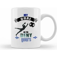 Humuts Cute Diving Goalkeeper Soccer Goalie Defend Goal Kupa Bardak