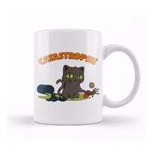 Humuts Cute Funny Catastrophe Kitten Spilling Drinks Cat Kupa Bardak