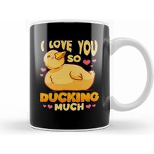 Humuts Cute & Funny I Love You So Ducking Much Duck Pun Kupa