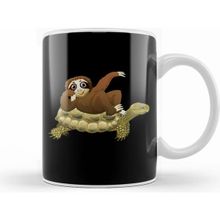 Humuts Cute & Funny Sloth Riding Turtle Adorable Animals Kupa