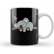 Humuts Cute Lazy Koala Bear Napping Funny Gift For Zoo Animal Lover 01 Beyaz Kupa