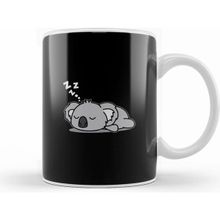 Humuts Cute Lazy Koala Bear Napping Funny Gift For Zoo Animal Lover Beyaz Kupa