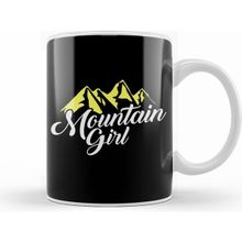 Humuts Cute Mountain Girl Hiking Hiker Adventure Nature Beyaz Kupa