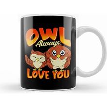 Humuts Cute Owl Always Love You Adorable Owl Pun Beyaz Kupa