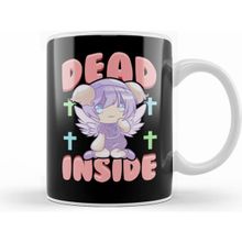 Humuts Cute Pastel Goth Dead Inside Kawaii Anime Girl Beyaz Kupa
