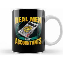 Humuts Cute Real Men Marry Accountants Funny Cpa Husband Beyaz Kupa