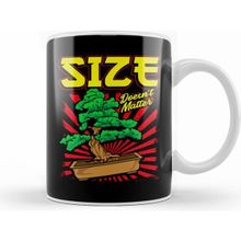 Humuts Cute Size Doesnt Matter Small Bonsai Tree Plant Beyaz Kupa