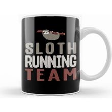 Humuts Cute Sloth Running Team Slothlike Runners Joke Beyaz Kupa