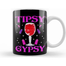 Humuts Cute Tipsy Gypsy Funny Halloween Drinking Wine Kupa Bardak
