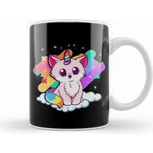 Humuts Cute Unicorn Cat Adorable Magical Rainbow Kitty Kupa Bardak