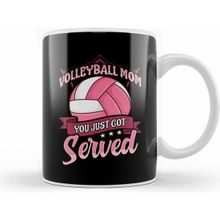 Humuts Cute Volleyball Mom You Just Got Served Pun Kupa Bardak