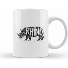 Humuts Dabbing Rhino Rhinoceros Dab Animal 02 Kupa Bardak