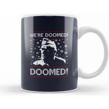 Humuts Dads Army We are Doomed Christmas Knit Pattern Kupa Bardak