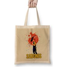 Humuts Domantas Sabonis Domantas Sabonis Vintage Art -Legend Basketball Gift Vintage Retro Style Uzun Saplı Bez Çanta