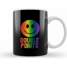 Humuts Double Points Smiley Face Beyaz Kupa
