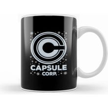 Humuts Dragon Ball Z Capsule Corporation Christmas Snow Logo Beyaz Kupa