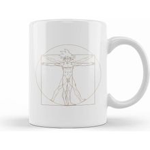 Humuts Dragon Ball Z Vitruvian Goku Beyaz Kupa
