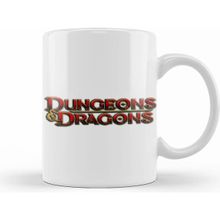 Humuts Dungeons And Dragons Logo 03 Beyaz Kupa