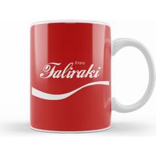 Humuts Enjoy Faliraki Coke Logo Beyaz Kupa