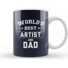 Humuts Fathers Day World's Best Artist And Dad Tasse Kupa