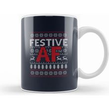 Humuts Festive Af Christmas Knit Pattern Kupa Bardak
