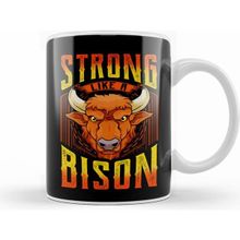 Humuts Fierce Strong Like A Bison Wild Animal Strength Kupa Bardak