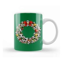 Humuts Football Multiface Christmas Wreath Kupa Bardak