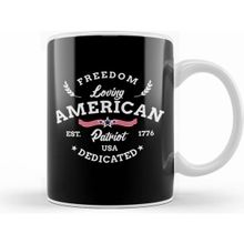 Humuts Freedom Loving American Patriot Usa Dedicated 1776 Kupa Bardak