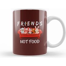 Humuts Friends Not Food Go Vegan Vegetarians Gift Kupa Bardak