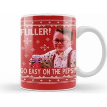 Humuts Fuller Go Easy Home Alone Christmas Knit Beyaz Porselen Kupa Bardak