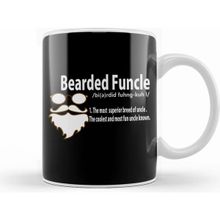 Humuts Funny Bearded Funcle Definition Fun Uncle Beyaz Kupa