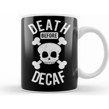 Humuts Funny Death Before Decaf Beyaz Kupa