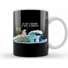 Humuts Funny Do Not Consume If Seal is Broken Beyaz Kupa