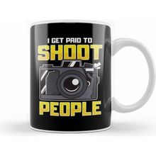 Humuts Funny I Get Paid to Shoot People Photography Beyaz Kupa