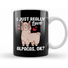 Humuts Funny I Just Really Love Alpacas Ok Cute Alpaca Beyaz Kupa
