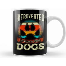 Humuts Funny Introverted But Willing to Discuss Dogs Beyaz Kupa