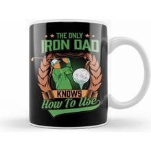 Humuts Funny the Only Iron Dad Knows How to Use Golf Club Kupa Bardak