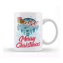 Humuts Funny Unicorn Santa Merry Christmas Gift Xmas 01 Kupa Bardak