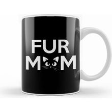 Humuts Fur Mom Adorable Crazy Cat Lady Kitty Mama Kupa Bardak