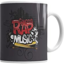 Humuts Gangsta Rap Music Müzik Kupa Bardak