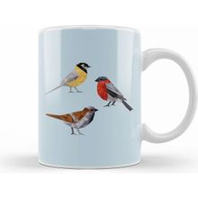 Humuts Geometric Animal Birds Kupa Bardak