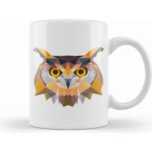 Humuts Geometric Animal Owl Kupa Bardak