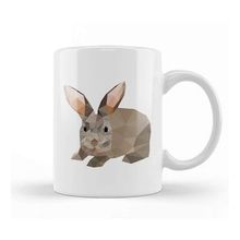 Humuts Geometric Animal Rabbit Head Kupa Bardak