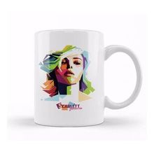 Humuts Geometric Celebrity Scarlett Johansson Tasse Kupa Bardak