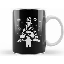 Humuts Ghostbusters Christmas Tree Silhouette Kupa Bardak
