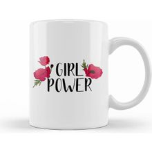 Humuts Girl Power Inspiration Positive Girly Quote Artwork Kupa Bardak