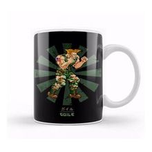 Humuts Guile Street Fighter Retro Japanese Kupa Bardak