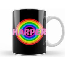 Humuts Harper Name Personalized Custom Vintage Retro Rainbow Style Design Gift Baby Gift For Her Kupa