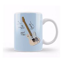 Humuts Harry Styles Guitar 010 Beyaz Porselen Kupa Bardak