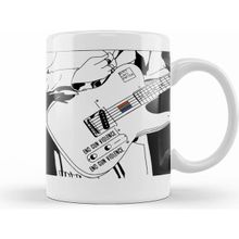 Humuts Harry Styles Guitar 02 Beyaz Porselen Kupa Bardak